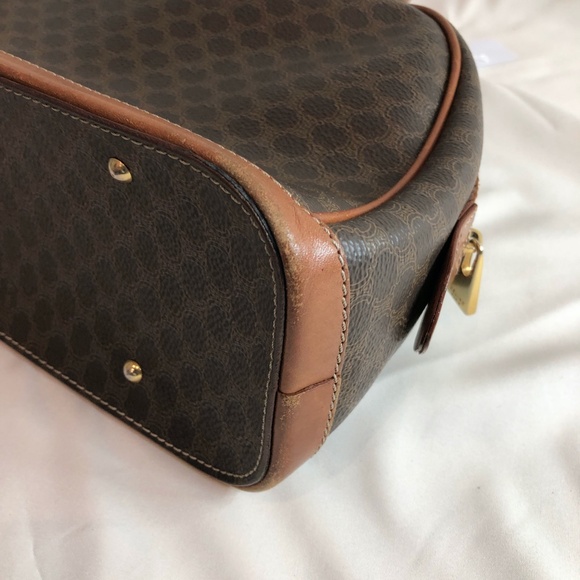 Celien Brown Macadam Handbag Sku#84024 - Picture 4 of 10